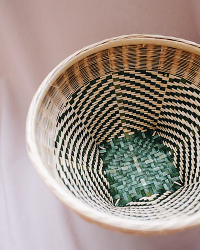 Jacinta Bamboo Storage Basket - Small | Olive & Iris