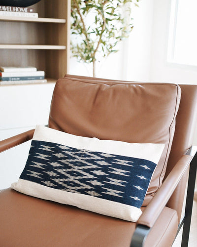 Joy Handwoven Lumbar Pillow Cover | Olive & Iris