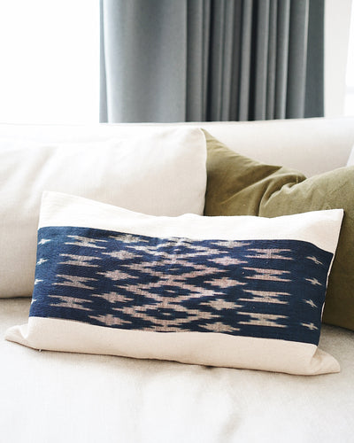 Joy Handwoven Lumbar Pillow Cover | Olive & Iris