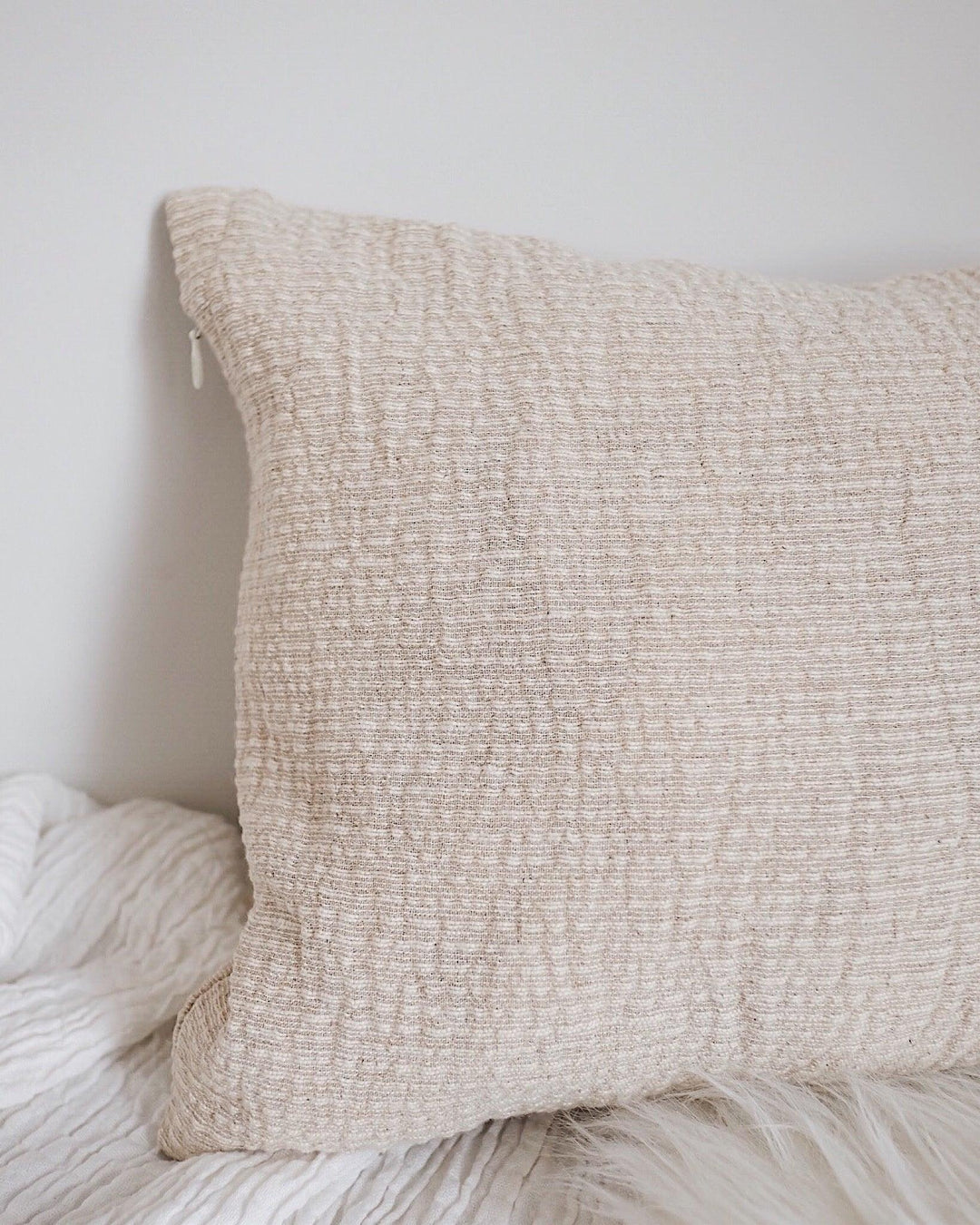 Cotton Hemp Bamboo Pillow Cover | Olive & Iris