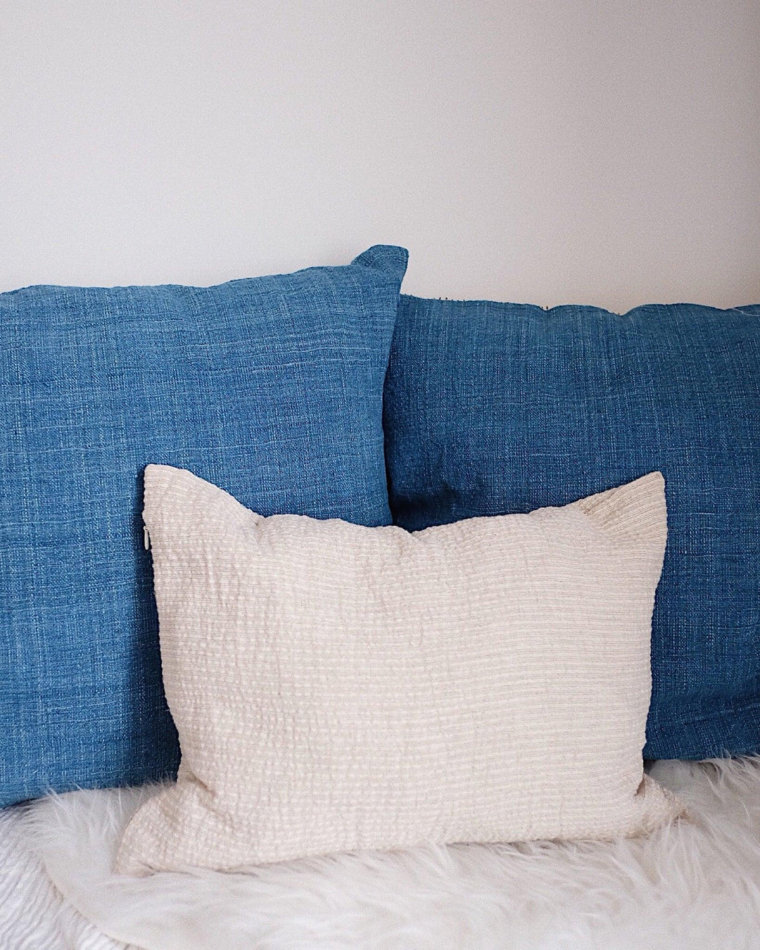 Cotton Hemp Bamboo Pillow Cover | Olive & Iris