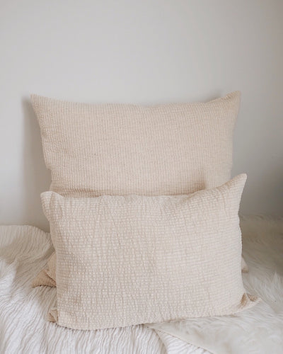 Cotton Hemp Bamboo Pillow Cover | Olive & Iris