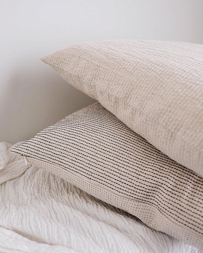 Cotton Hemp Bamboo Pillow Cover | Olive & Iris