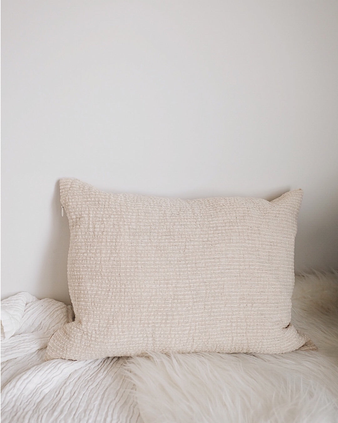 Cotton Hemp Bamboo Pillow Cover | Olive & Iris