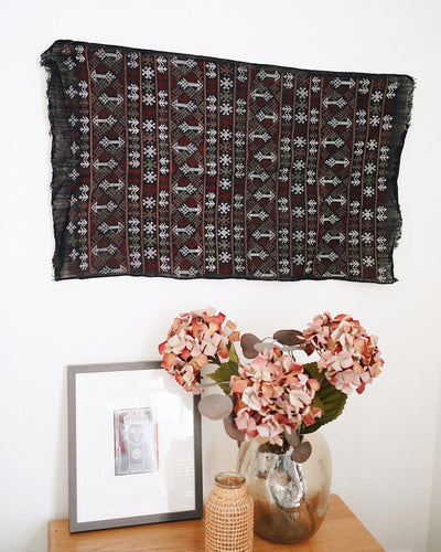 Lapa Vintage Hand Embroidered Tapestry | Olive & Iris