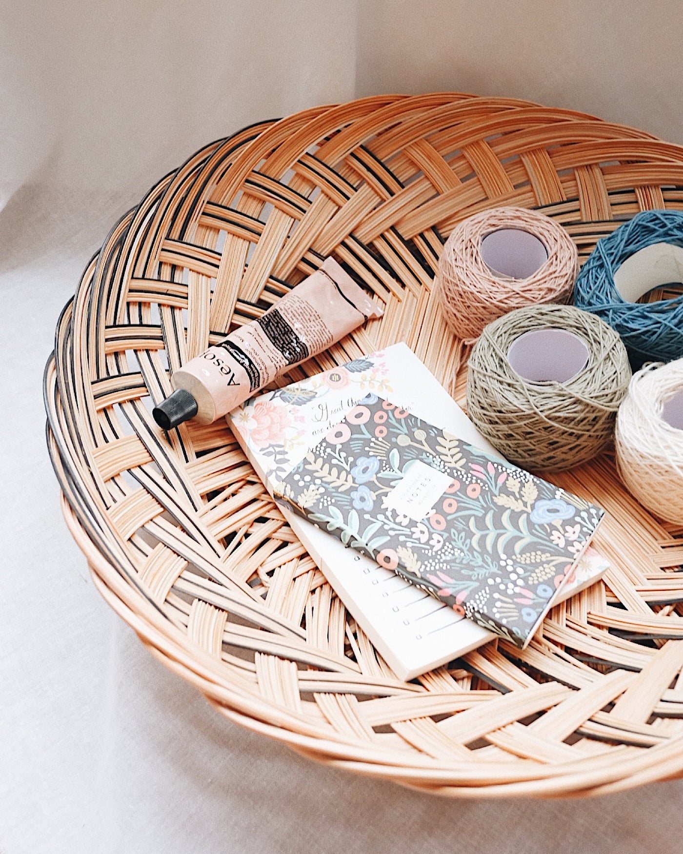 Madder Handwoven Nipa Palm Basket | Olive & Iris 