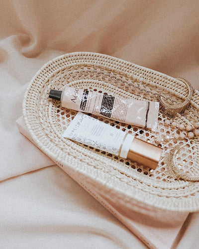 Magnolia Oval Handwoven Rattan Tray | Olive & Iris