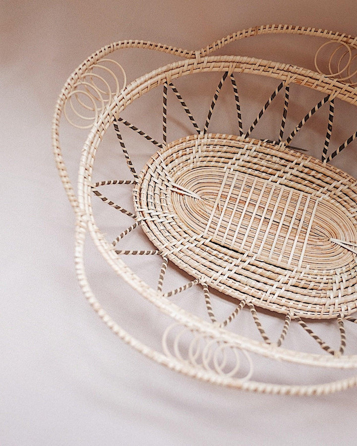 Margarita Oval Rattan Woven Basket | Olive & Iris 