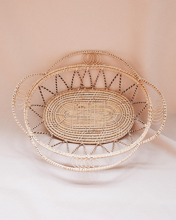 Margarita Oval Rattan Woven Basket | Olive & Iris 