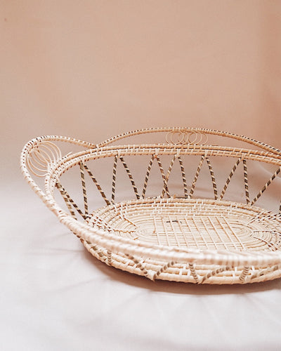 Margarita Oval Rattan Woven Basket | Olive & Iris 