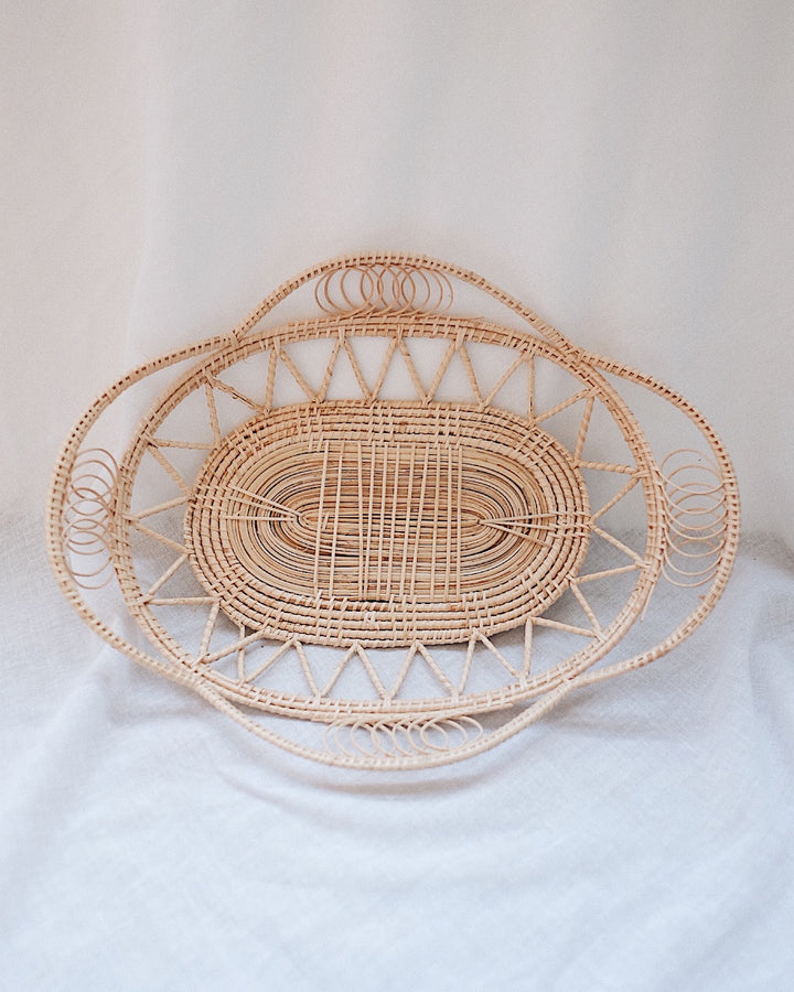 Margarita Oval Rattan Woven Basket | Olive & Iris 