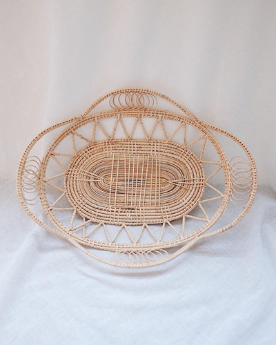 Margarita Oval Rattan Woven Basket | Olive & Iris 