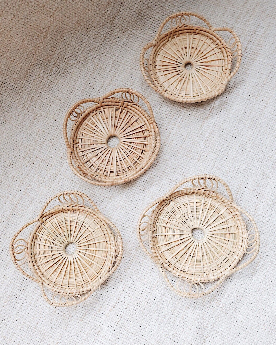 Margarita Rattan Coasters | Olive & Iris