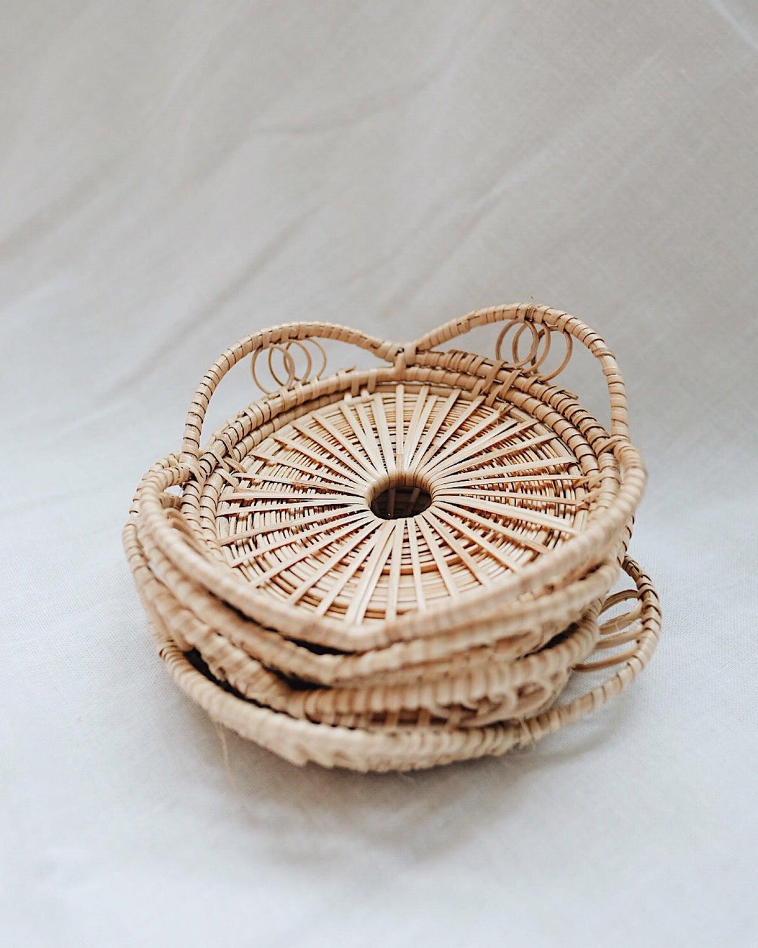 Margarita Rattan Coasters | Olive & Iris