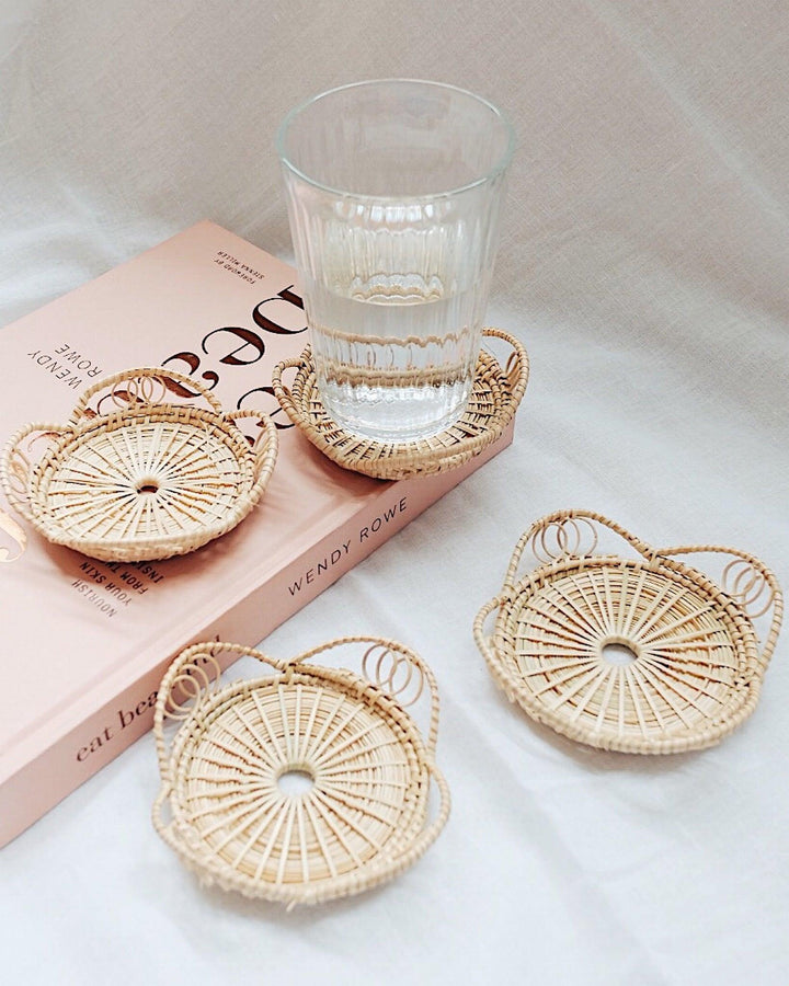 Margarita Rattan Coasters | Olive & Iris