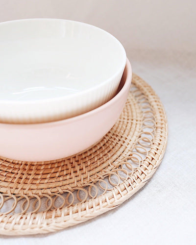 Margarita Rattan Woven Placemat | Olive & Iris