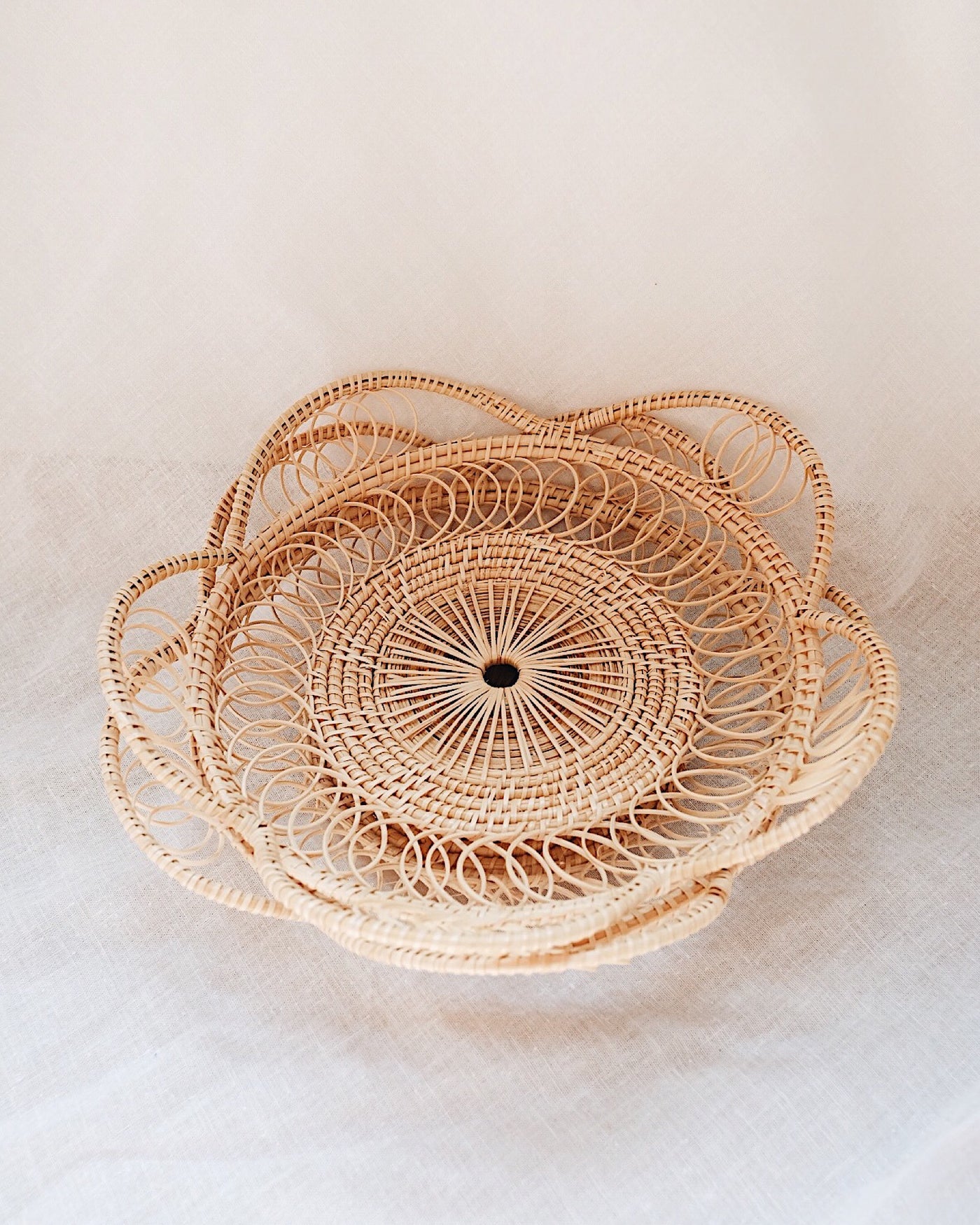 Margarita Small Rattan Woven Basket | Olive & Iris