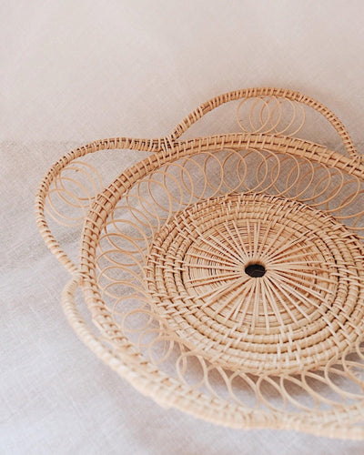 Margarita Small Rattan Woven Basket | Olive & Iris