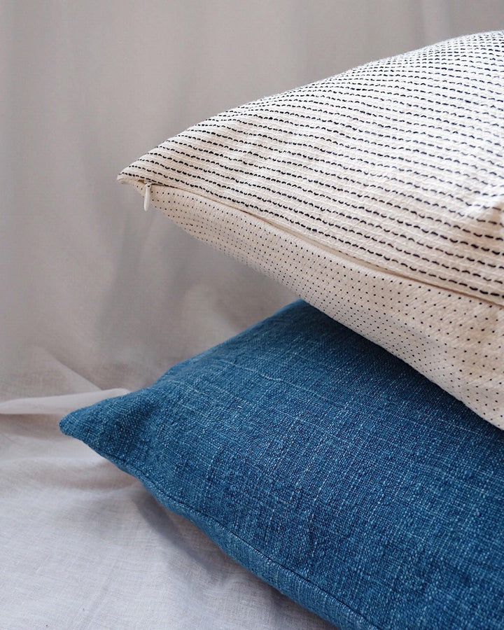 Double Sided Mars Indigo Handwoven Pillow Cover | Olive & Iris