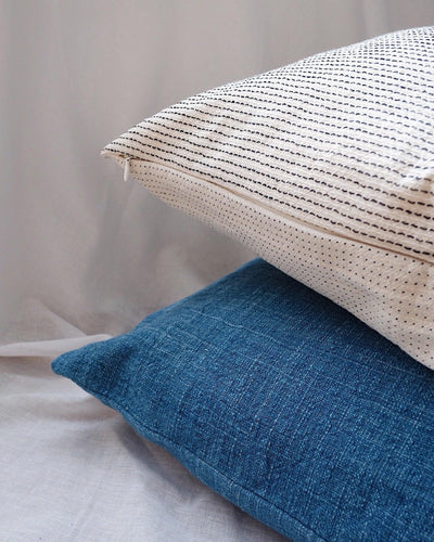Double Sided Mars Indigo Handwoven Pillow Cover | Olive & Iris