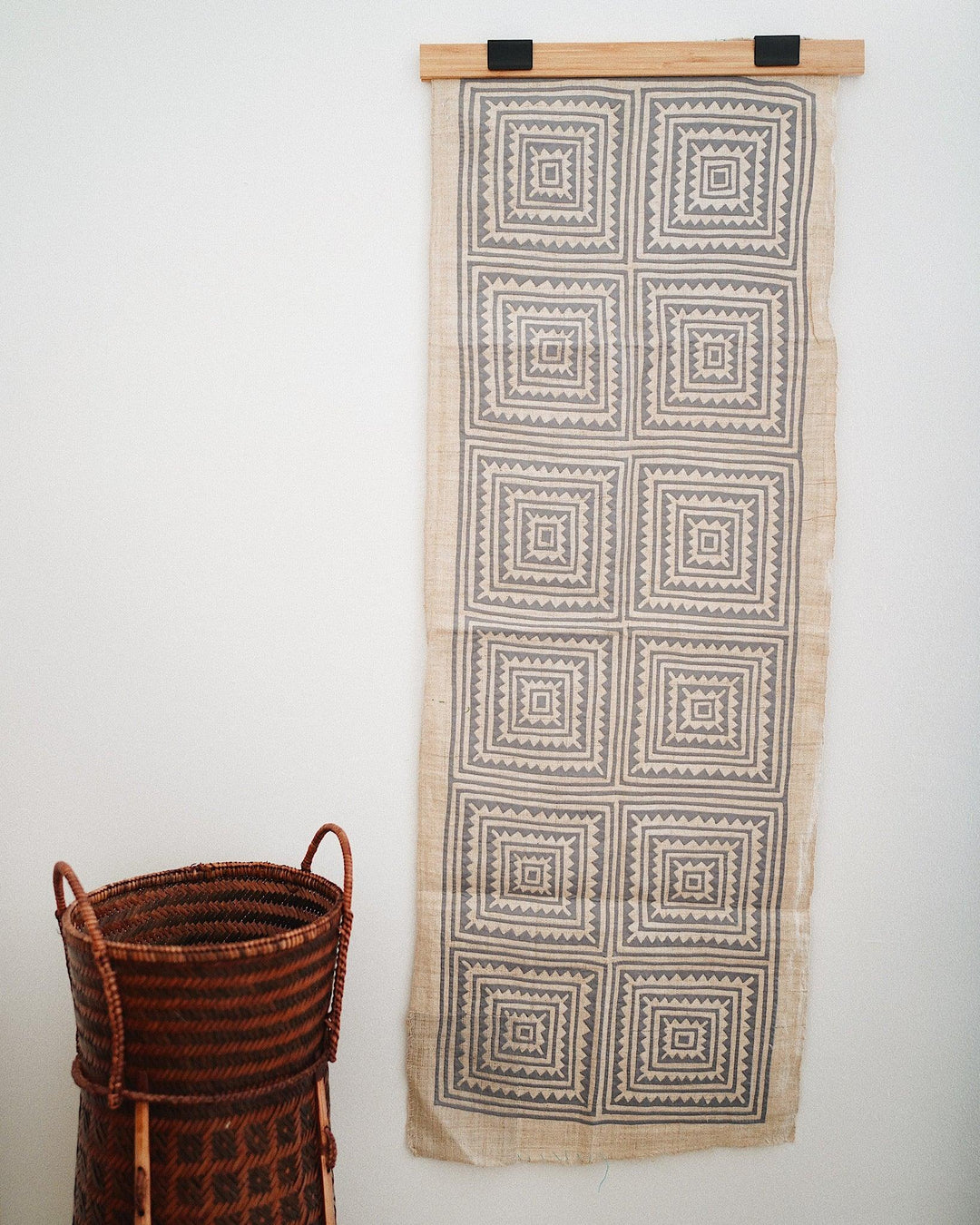 Maya Vintage Hand Embroidered Tapestry | Olive & Iris