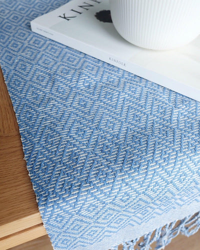 Vintage Hand Woven Table Runner, Throw | Olive & Iris 