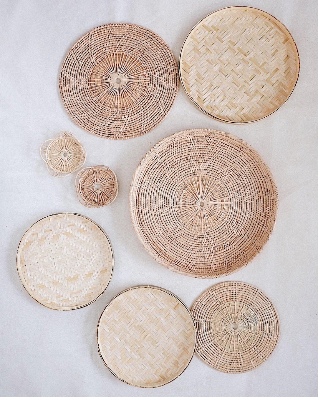 No.23 Basket Wall Hanging Set of 8 | Olive & Iris 