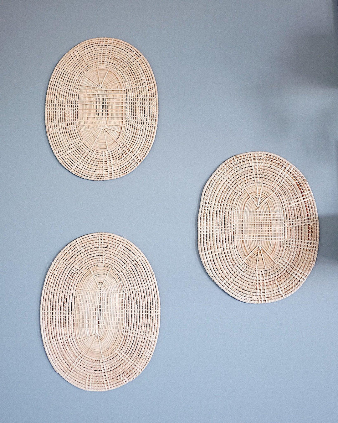 Oval Basket Wall Hanging Set No.2 | Olive & Iris 