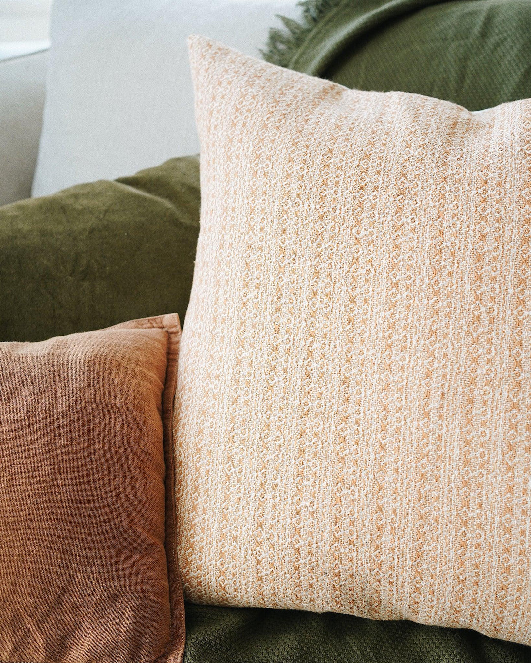 Pebble Decorative Pillow Cover | Olive & Iris