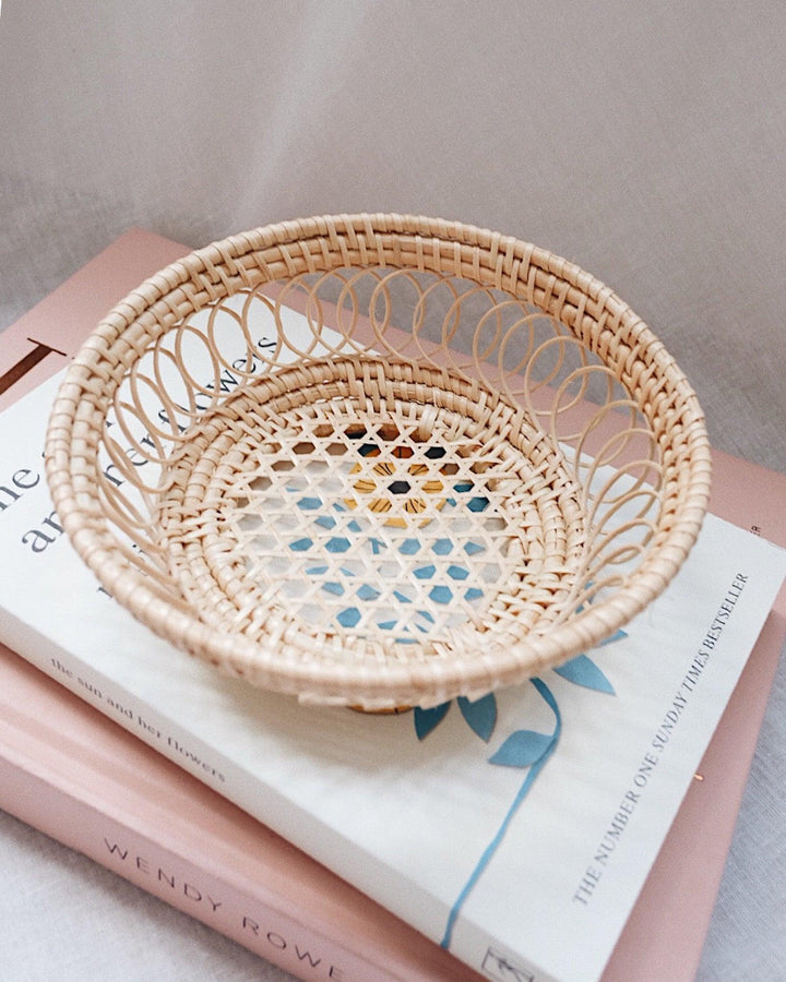 Petite Berry Rattan Woven Plate | Olive & Iris 