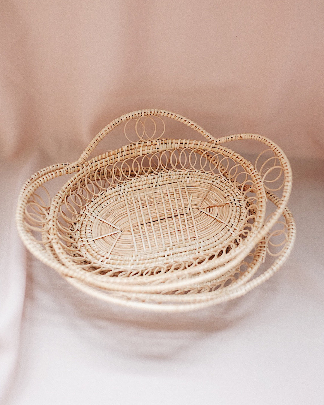 Petite Margarita Oval Rattan Basket | Olive & Iris 