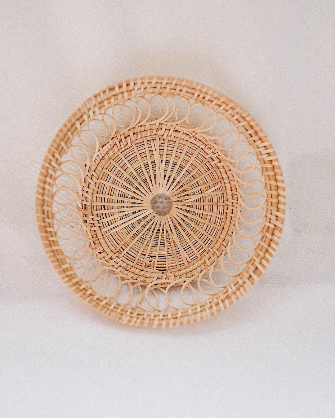 Petite Margarita Rattan Woven Plate | Olive & Iris