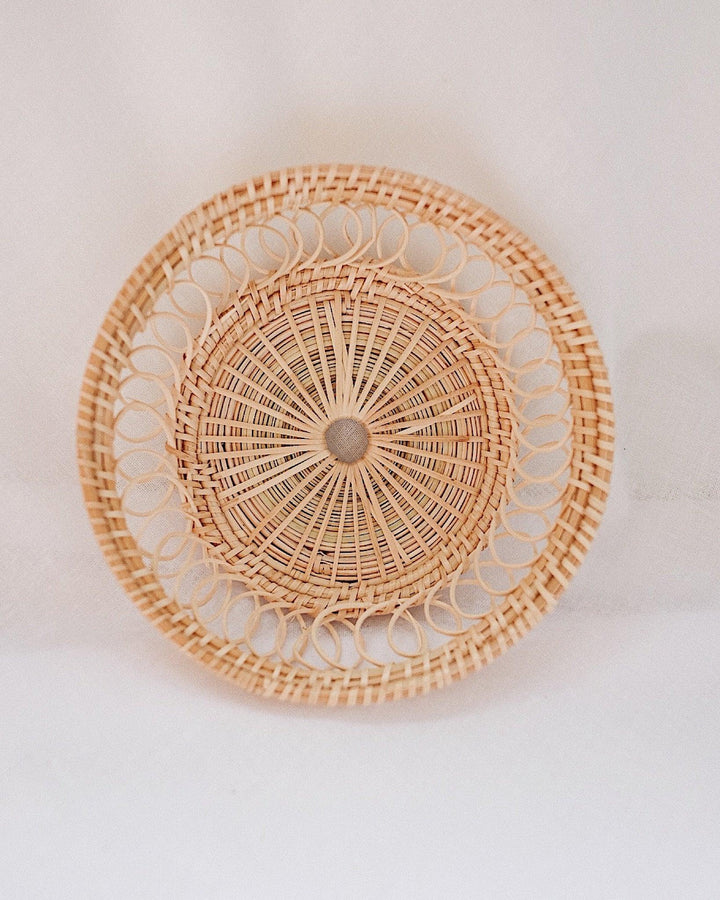 Petite Margarita Rattan Woven Plate | Olive & Iris