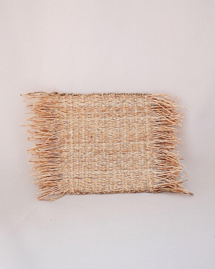 Primrose Jute Woven Coaster Set of 4 | Olive & Iris