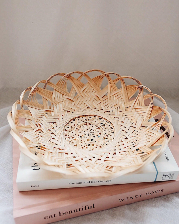 Rada Woven Bamboo Basket | Olive & Iris 