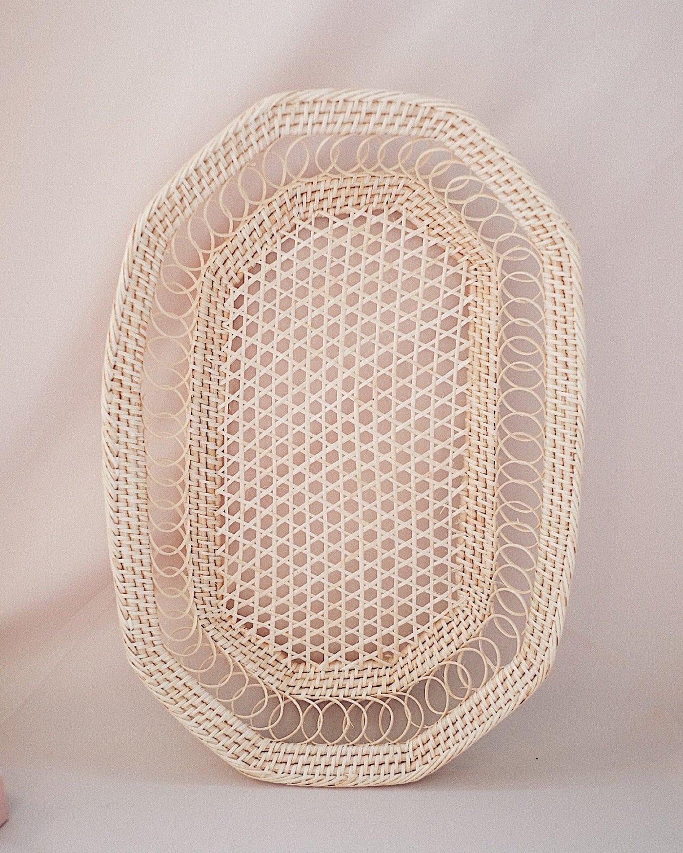 Rosie Oval Rattan Woven Basket | Olive & Iris