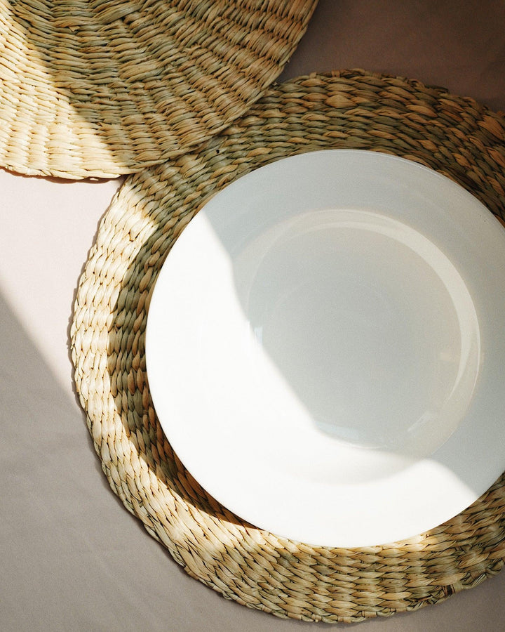 Round Woven Sedge Placemat | Olive & Iris