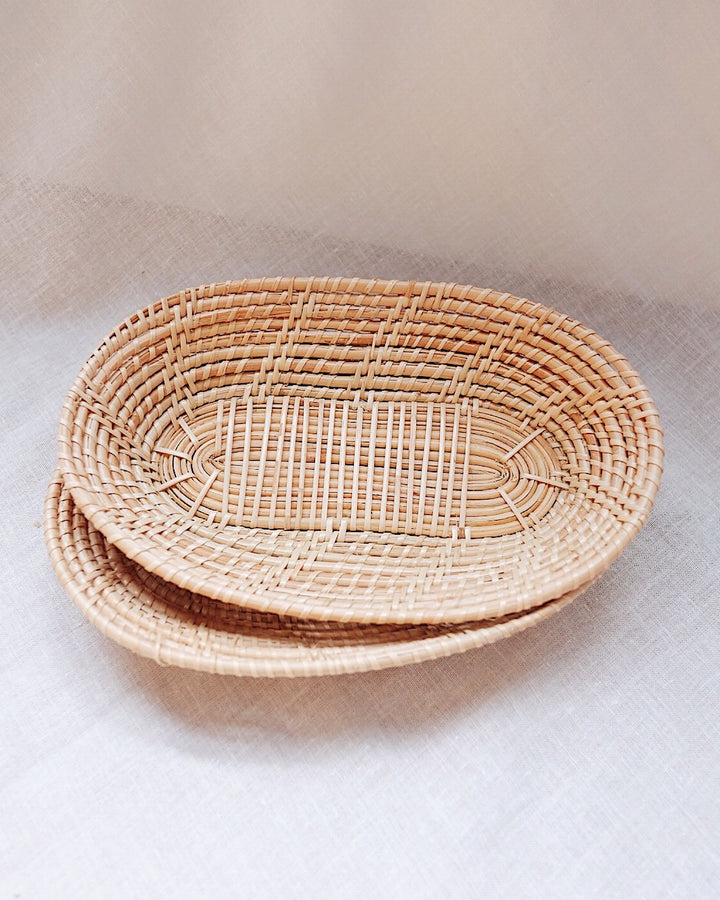 Handwoven Rattan Plates | Olive & Iris