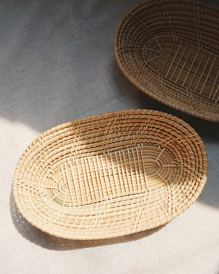 Handwoven Rattan Plates | Olive & Iris