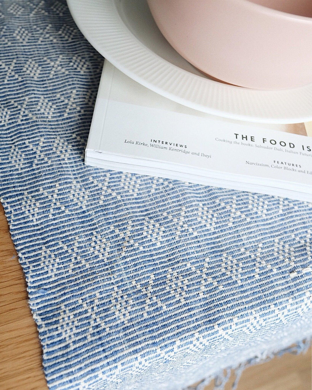 Vintage Hand Woven Table Runner | Olive & Iris