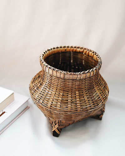 Vena Vintage Bamboo Basket | Olive & Iris