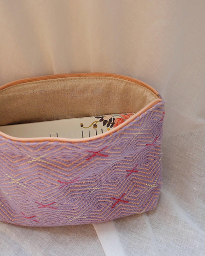 Vintage Hill Tribe Handwoven Pouch | Olive & Iris